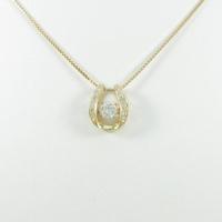 【新品】K18YG ダイヤモンドネックレス 0．252ct・H・SI2・GOOD10％引き