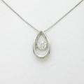 【新品】プラチナダイヤモンドネックレス 0．429ct・F・SI2・VERYGOOD40％引き