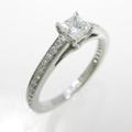 ティファニー グレース リング 0．25ct・F・IF・プリンセスカット