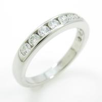 ティファニー ハーフサークル チャネルセッティング リング10％引き