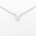 ティファニー プリンセス ネックレス 0．18ct・H・VVS2・プリンセスカット