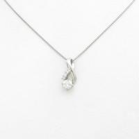 プラチナダイヤモンドネックレス 0．352ct・E・SI2・GOOD