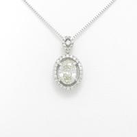 プラチナダイヤモンドネックレス 1．011ct・VLBY・SI1・オーバルカット