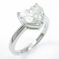 プラチナダイヤモンドリング 1．565ct・L・SI2・ハートシェイプ10％引き