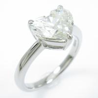 プラチナダイヤモンドリング 1．565ct・L・SI2・ハートシェイプ10％引き