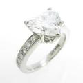 プラチナダイヤモンドリング 2．633ct・E・SI1・ハートシェイプ30％引き