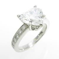 プラチナダイヤモンドリング 2．633ct・E・SI1・ハートシェイプ30％引き