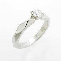 ブシュロン ファセット ソリテール リング 0．21ct・D・VVS1・EXT