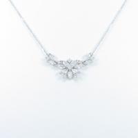 K18WG ダイヤモンドネックレス