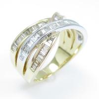 K18スリーカラー ダイヤモンドリング