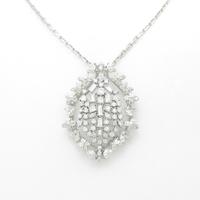 K18WG ダイヤモンドネックレス