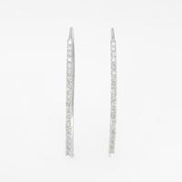 K18WG ダイヤモンドピアス