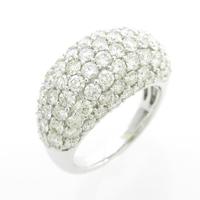 K18WG パヴェ ダイヤモンドリング