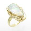 K18YG オパールリング