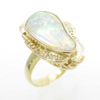 K18YG オパールリング