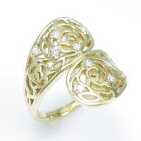 K18YG ダイヤモンドリング