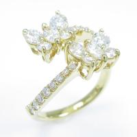 K18YG バタフライ ダイヤモンドリング