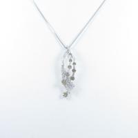 K18WG ダイヤモンドネックレス