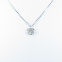 K18WG ダイヤモンドネックレス