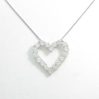 PT ハート ダイヤモンドネックレス