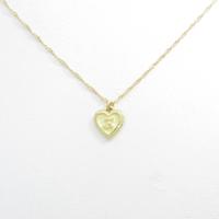 アーカー ハート イニシャルA ネックレス