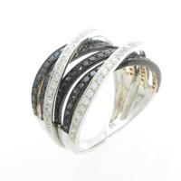 K18スリーカラー ダイヤモンドリング