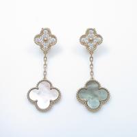 ヴァンクリーフ＆アーペル マジックアルハンブラ 2モチーフ ピアス