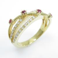 K18YG ルビーリング