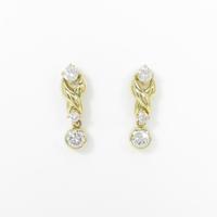 K18YG ダイヤモンドピアス