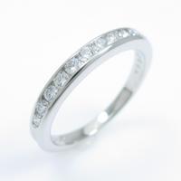 ティファニー ハーフサークル チャネルセッティング リング10％引き