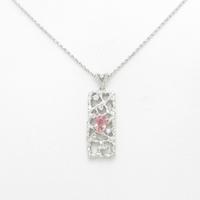 PT／K18WG パパラチアサファイヤネックレス