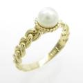 K18YG アコヤパールリング