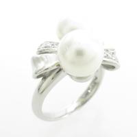 PT リボン アコヤパールリング