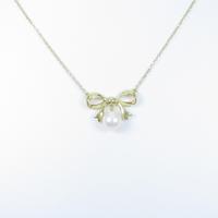 ミキモト リボン アコヤパールネックレス