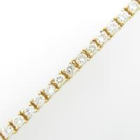 K18YG ダイヤモンドブレスレット