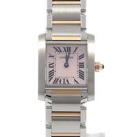 カルティエ W51027Q4 タンクフランセーズ PGコンビ クォーツ