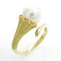 K18YG アコヤパールリング