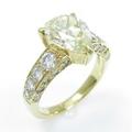 K18YG ダイヤモンドリング 2．033ct・LBY・SI1・ペアシェイプ10％引き