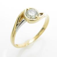 K18YG／PT ダイヤモンドリング