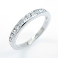 ティファニー ハーフサークル チャネルセッティング リング