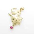 K18YG エレファント ルビーペンダント
