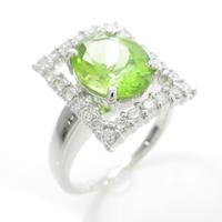 K18WG ペリドットリング20％引き