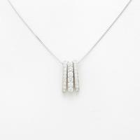 K18WG／K18PG 2WAY ダイヤモンドネックレス