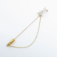 タサキ ラビット アコヤパールブローチ