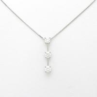 PT スリーストーン ダイヤモンドネックレス