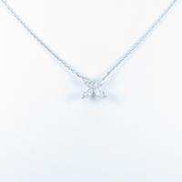 【リメイク】K18WG フラワー ダイヤモンドネックレス