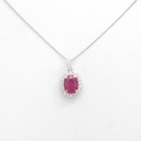 【新品】PT ルビーネックレス