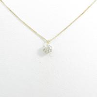 K18YG ソリティア ダイヤモンドネックレス