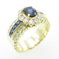 K18YG サファイヤリング