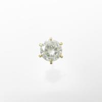 【リメイク】K18YG ソリティア ダイヤモンドピアス 片耳